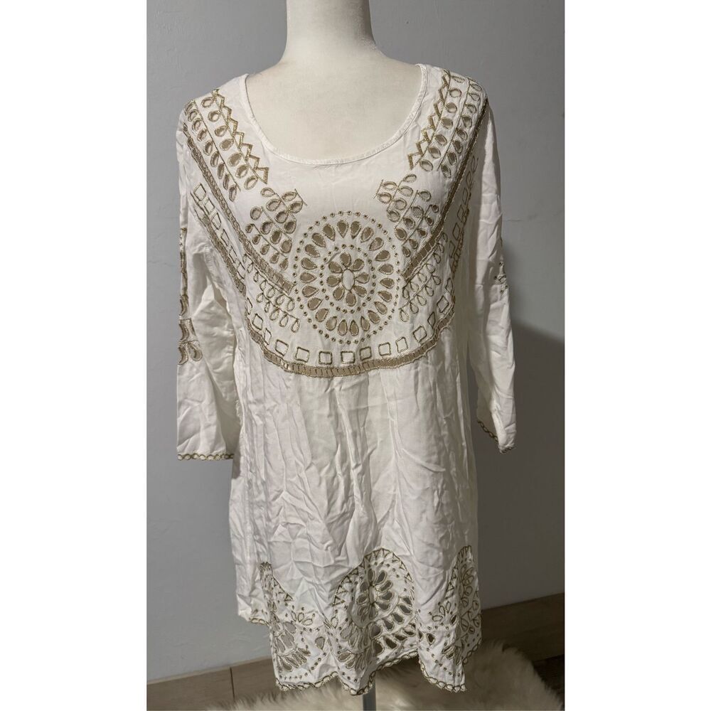 Solitaire gold cut out print cover up L